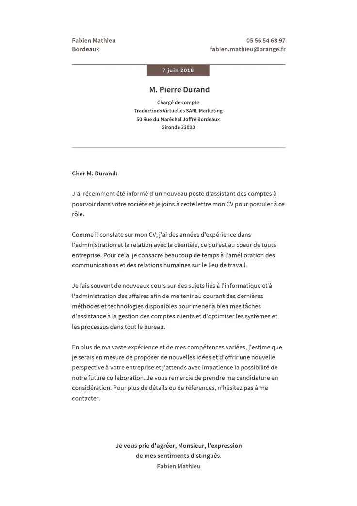CV template Simple